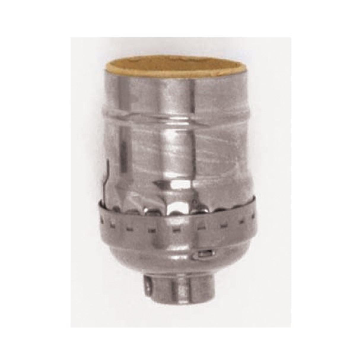 Satco - 80-1178 - Short Keyless Socket - Polished Nickel