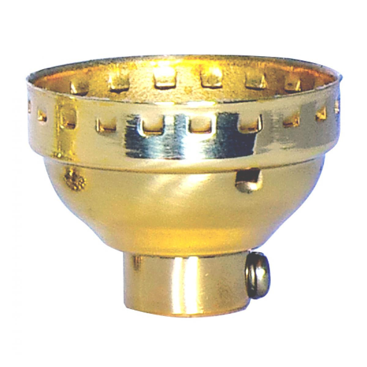 Satco - 80-1287 - 3 Piece Cap With Paper Liner - Polished Brass