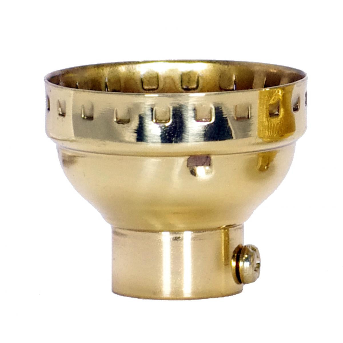 Satco - 80-1289 - 3 Piece Cap With Paper Liner - Polished Brass