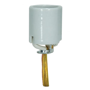 Satco - 80-1317 - Socket - Glazed White