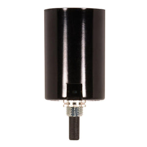 Satco - 80-1326 - Phenolic Bottom Turn Knob With Removable Husk - Black