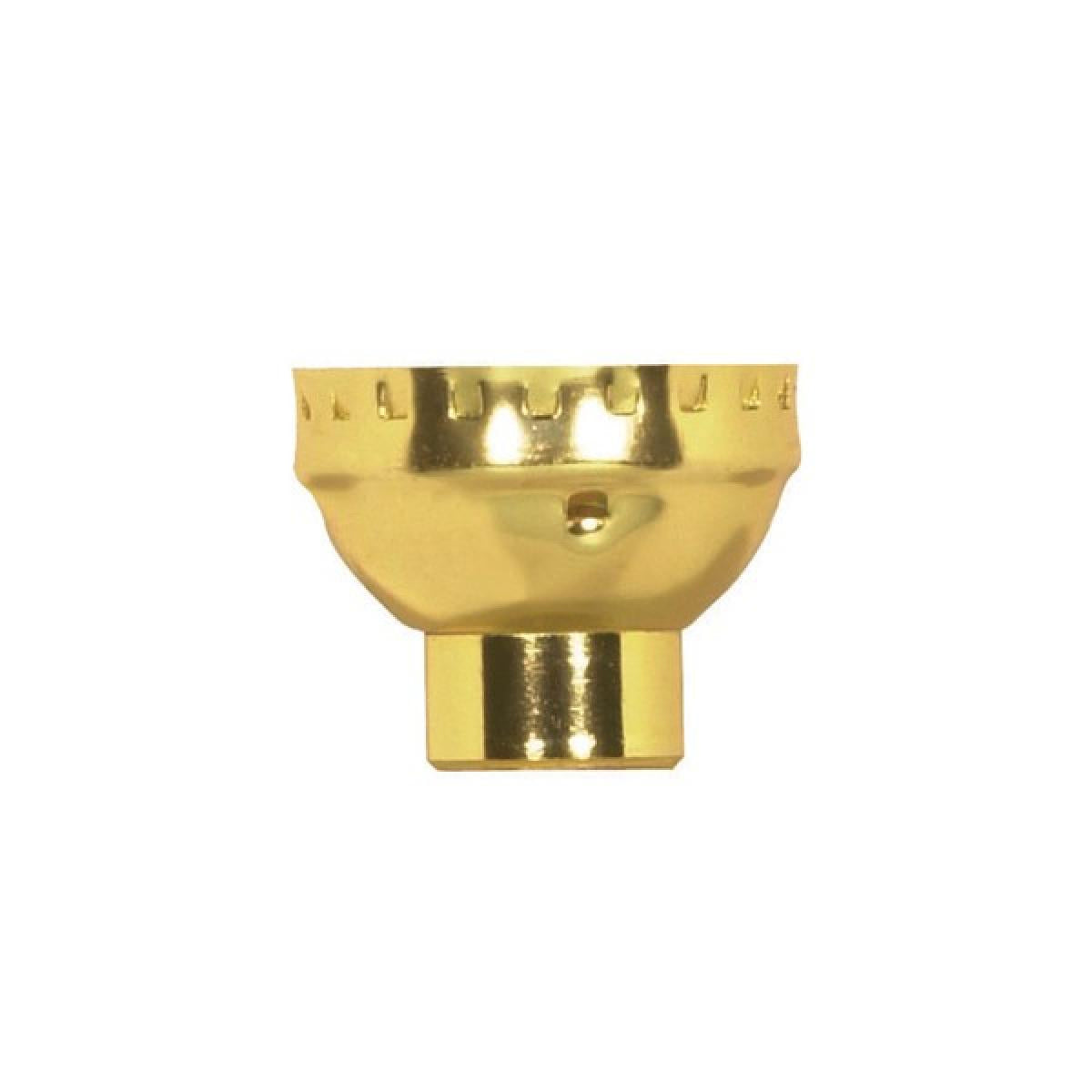 Satco - 80-1483 - 3 Piece Cap With Paper Liner - Polished Brass