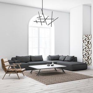 Eurofase - 36251-018 - CROSSROADS-CHD-18LT-59IN-BK - CROSSROADS - Black