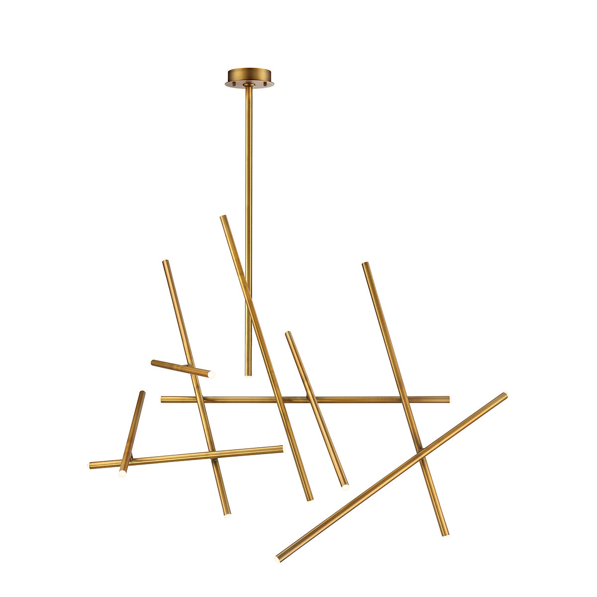 Eurofase - 36251-032 - CROSSROADS-CHD-18LT-59IN-BR - CROSSROADS - Brass