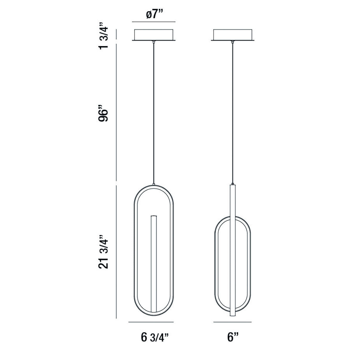 Eurofase - 37038-014 - DEMARK-PEN-22IN-BK - DEMARK - Black
