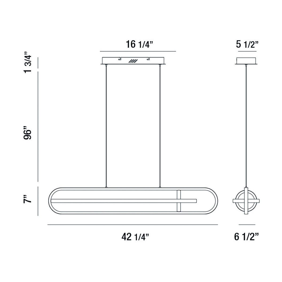 Eurofase - 37039-028 - DEMARK-CHD-42IN-GD - DEMARK - Gold