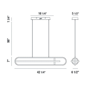 Eurofase - 37039-028 - DEMARK-CHD-42IN-GD - DEMARK - Gold