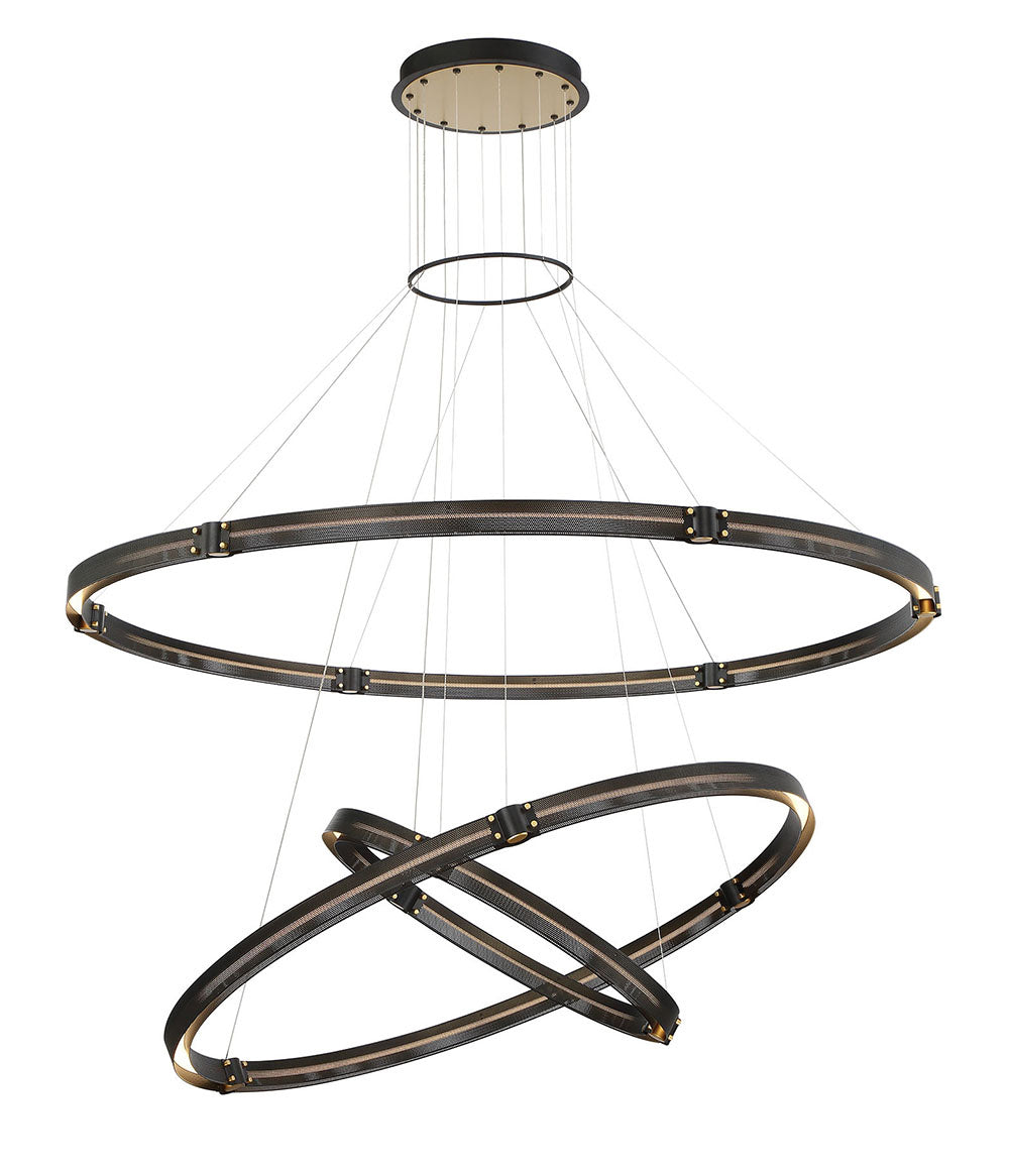 Eurofase - 37056-018 - LED Chandelier - Admiral - Matte Black/Gold