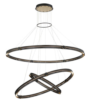 Eurofase - 37056-018 - LED Chandelier - Admiral - Matte Black/Gold