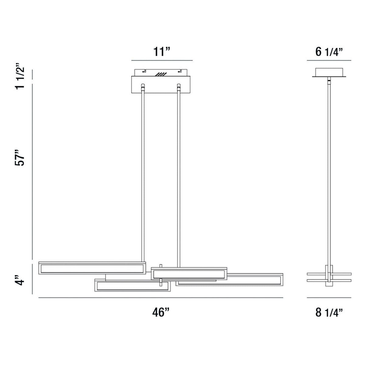 Eurofase - 37062-019 - LED Chandelier - Bayswater - Matte Black