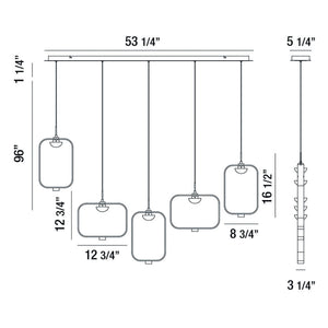 Eurofase - 37078-010 - LED Chandelier - Dagmar - Black