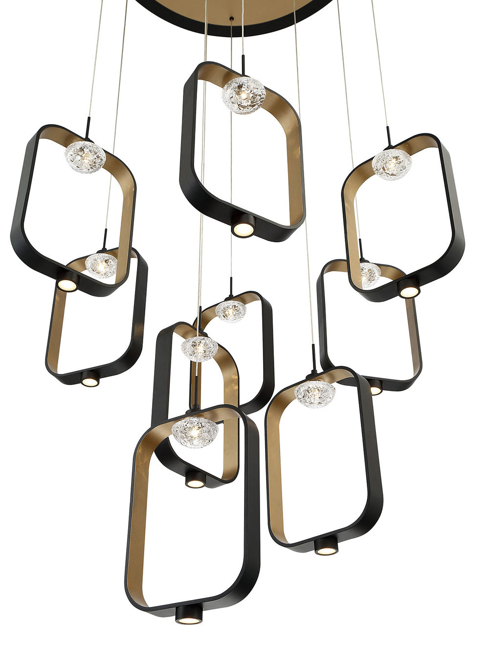 Eurofase - 37079-017 - DAGMAR-CHD-9LT-33IN-GBM-CL - DAGMAR - Gold-Black