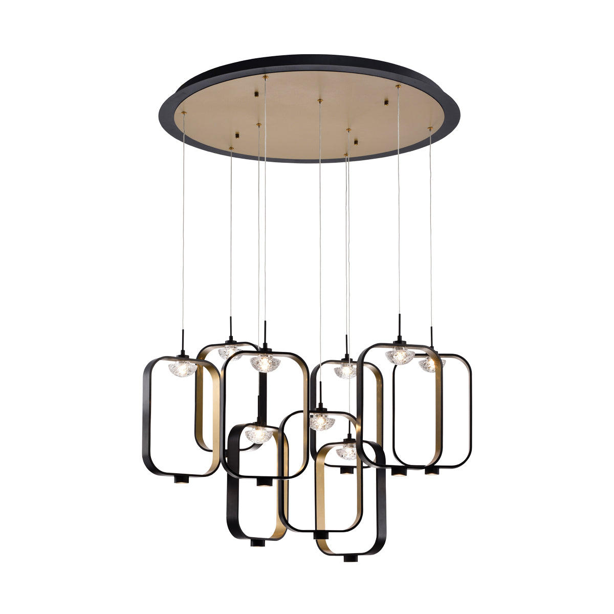 Eurofase - 37079-017 - DAGMAR-CHD-9LT-33IN-GBM-CL - DAGMAR - Gold-Black