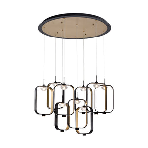 Eurofase - 37079-017 - DAGMAR-CHD-9LT-33IN-GBM-CL - DAGMAR - Gold-Black