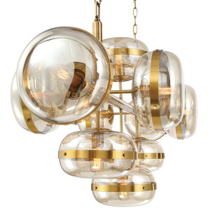 Eurofase - 37089-016 - NOTTINGHAM-CHD-10LT-54IN-BR-AM - NOTTINGHAM - Brass