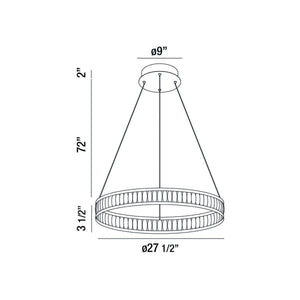 Eurofase - 37091-019 - LED Chandelier - Forster - Black