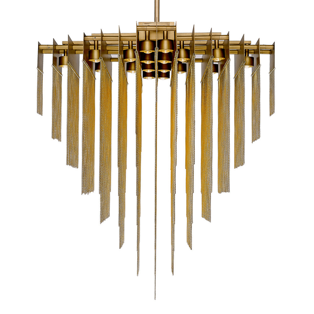 Eurofase - 37095-017 - LED Chandelier - Bloomfield - Antique Brush Gold