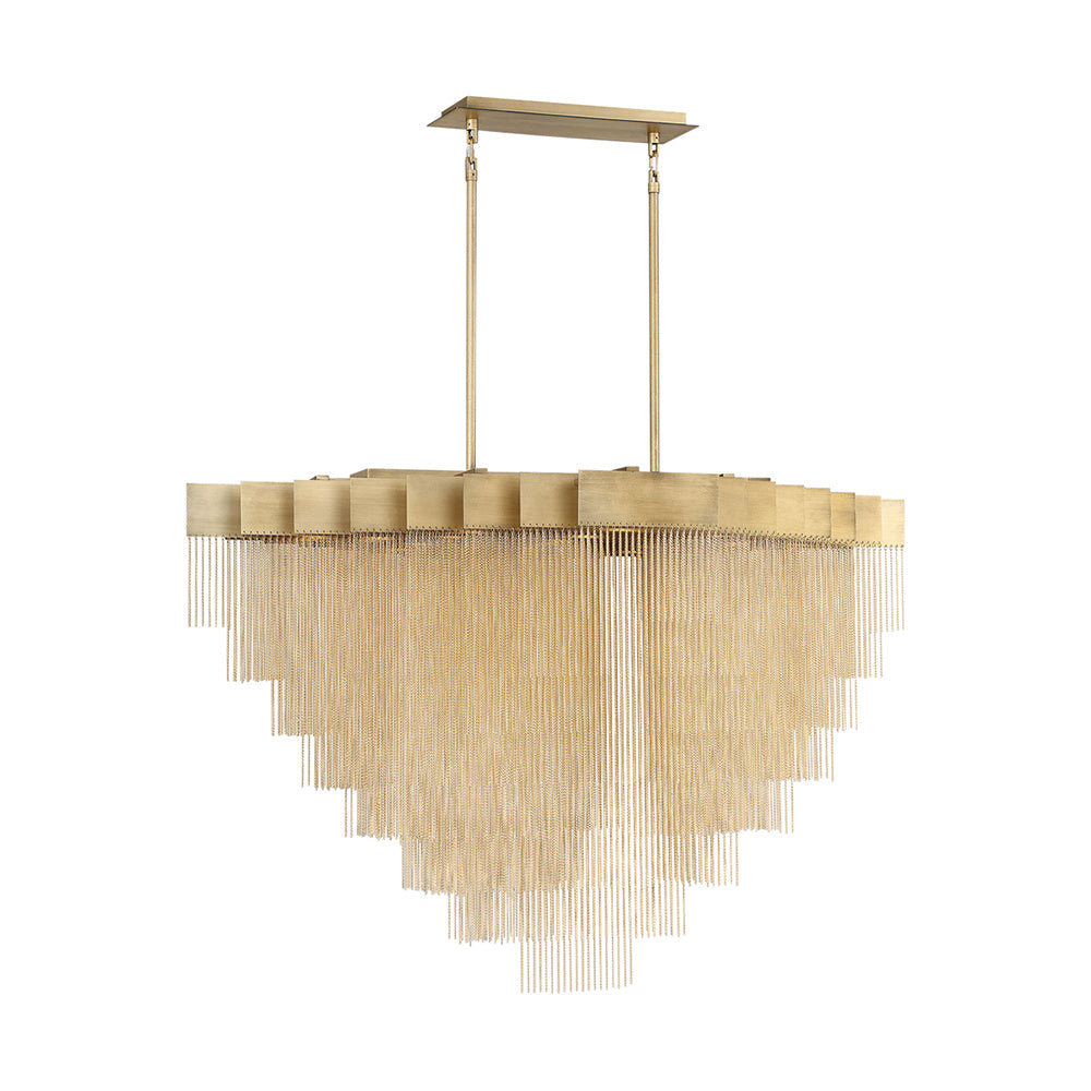 Eurofase - 37096-014 - LED Chandelier - Bloomfield - Antique Brush Gold