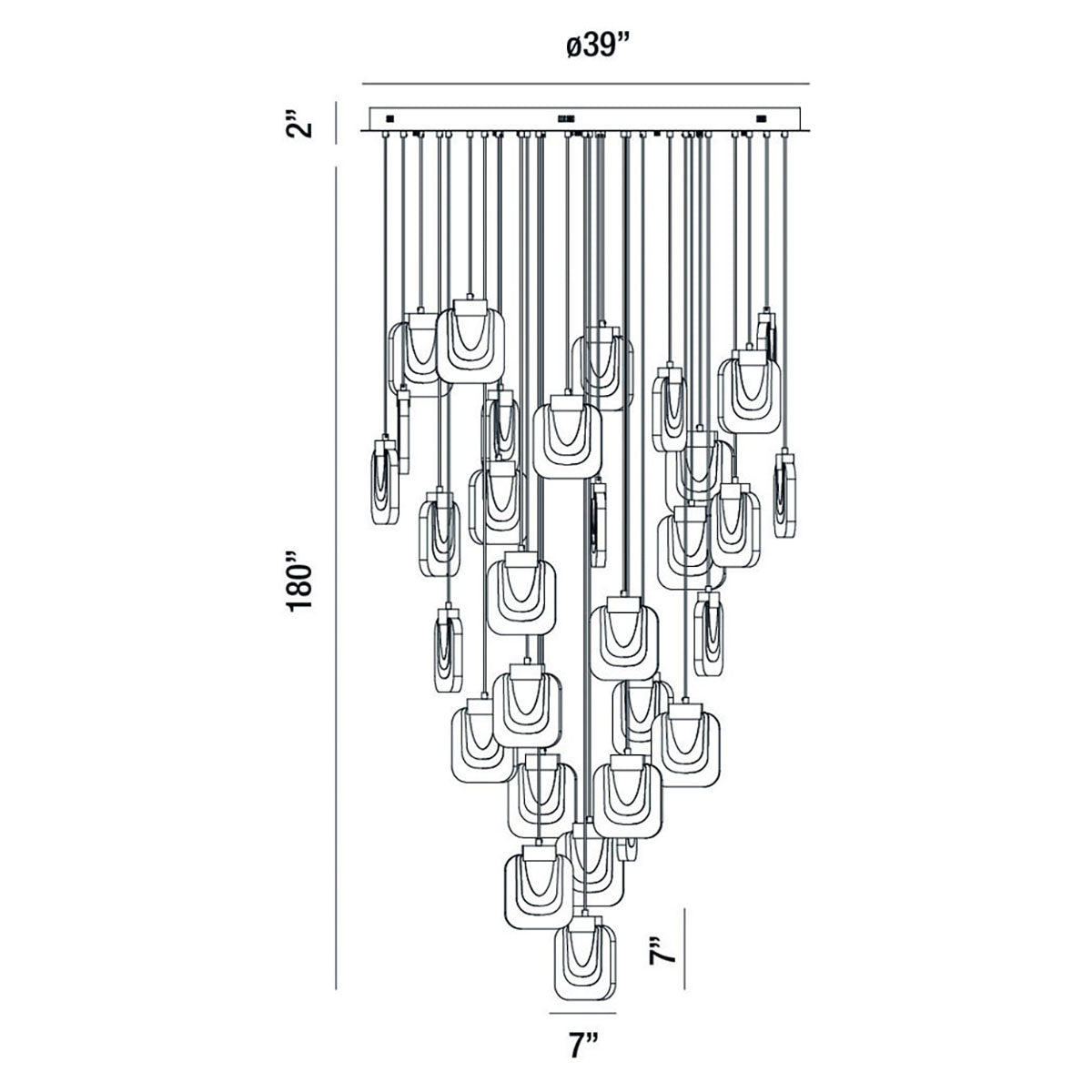 Eurofase - 37193-010 - LED Chandelier - Paget - Gold