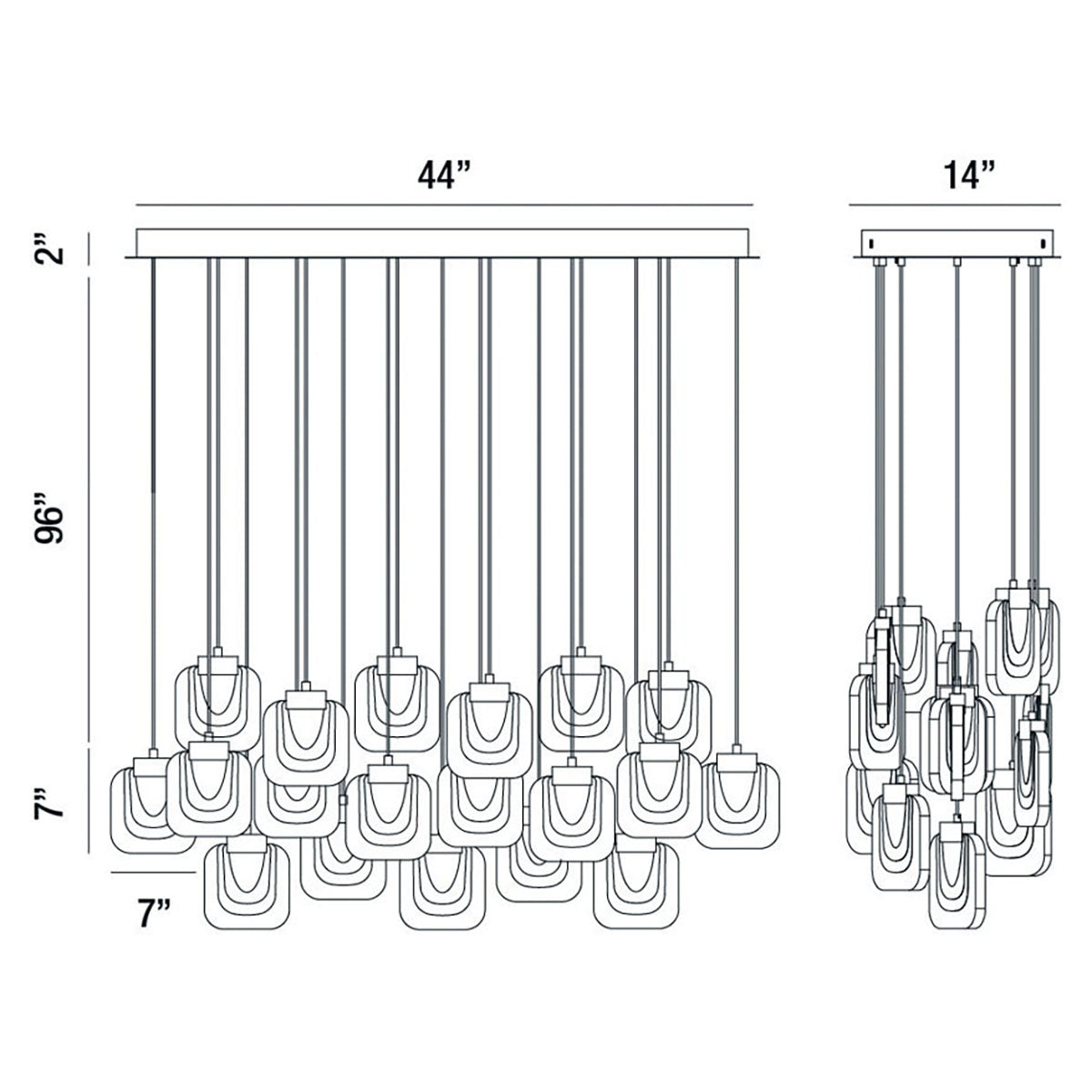 Eurofase - 37194-017 - LED Chandelier - Paget - Gold