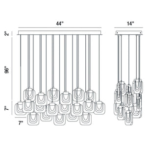 Eurofase - 37194-017 - LED Chandelier - Paget - Gold