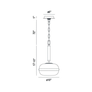 Eurofase - 37196-011 - NOTTINGHAM-PEN-18IN-BR - NOTTINGHAM - Brass