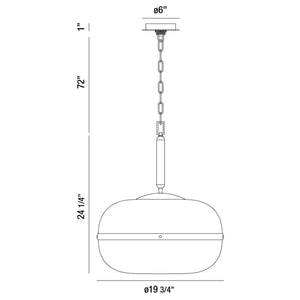 Eurofase - 37198-015 - NOTTINGHAM-PEN-24IN-BR-AM - NOTTINGHAM - Brass