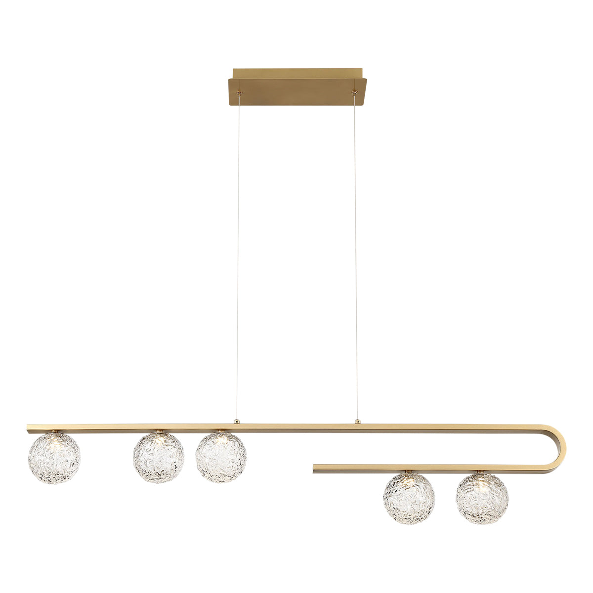 Eurofase - 37351-014 - PHILLIMORE-CHD-5LT-45IN-GD-CL - PHILLIMORE - Gold