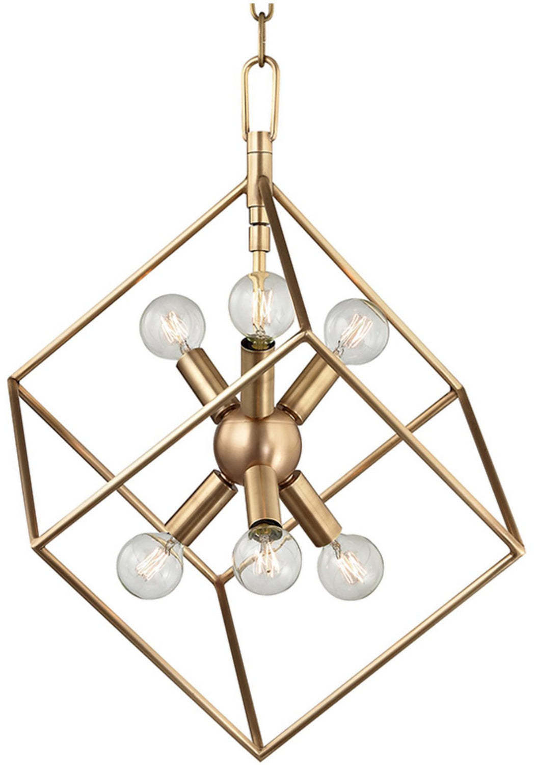 A Touch Of Design - CL1012572 - Six Light Chandelier - Harmony - Brass