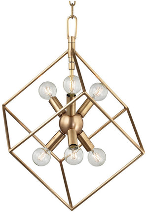 A Touch Of Design - CL1012572 - Six Light Chandelier - Harmony - Brass