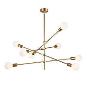 A Touch Of Design - CL1012596 - Eight Light Chandelier - Sloan - Brass