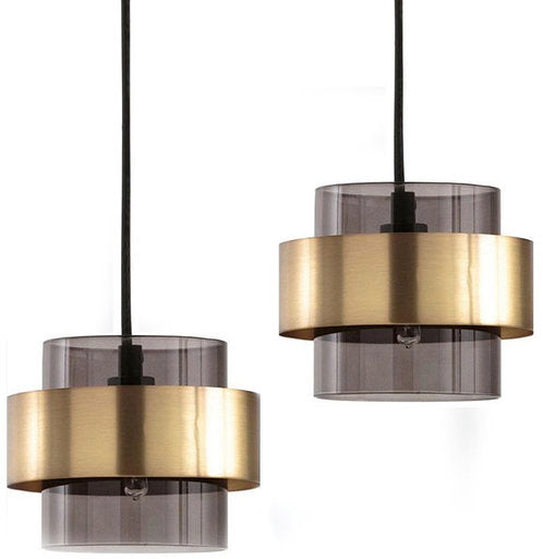 A Touch Of Design - CL1016146 - One Light Pendant - Adele - Brass/Smoky Grey