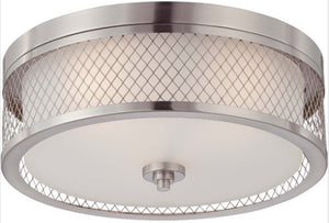 A Touch Of Design - GC1028N3 - Three Light Flush Mount - Ryan - Brushed Nickel