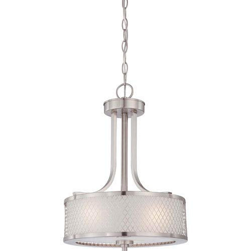 A Touch Of Design - GP1030N3 - Three Light Pendant - Ryan - Satin Nickel