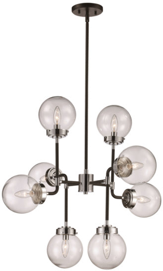 A Touch Of Design - GP7869N8 - Eight Light Chandelier - Zara - Silver