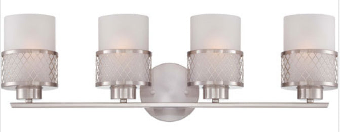 A Touch Of Design - GW1024N4 - Four Light Wall Sconce - Ryan - Silver