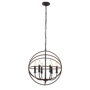 A Touch Of Design - GY5013-D6 - Six Light Chandelier - Daylen - Black