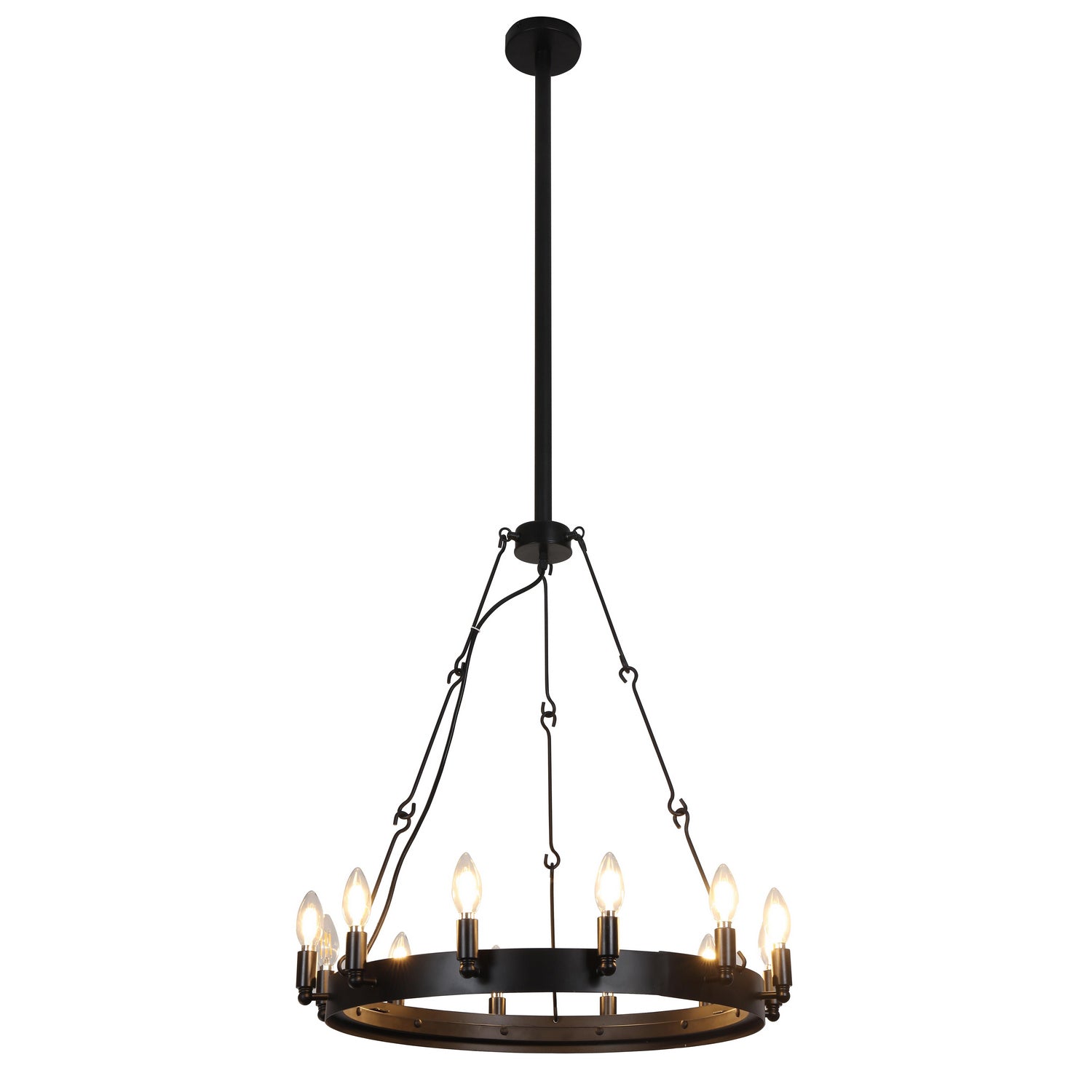 A Touch Of Design - GY5016-D12 - 12 Light Chandelier - Kendrick - Black