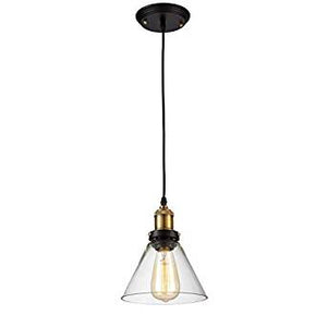 A Touch Of Design - LOFT137 - One Light Pendant - Fiona - Clear Glass / Brushed Brass