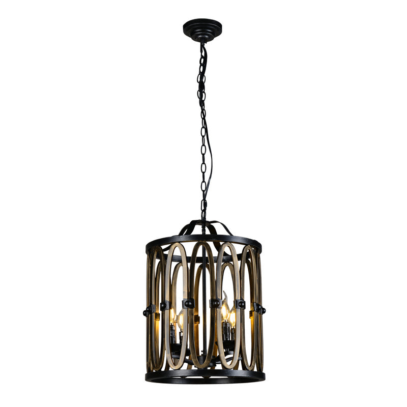 A Touch Of Design - LOFT192-4 - Four Light Chandelier - Dawsyn - Aged Black