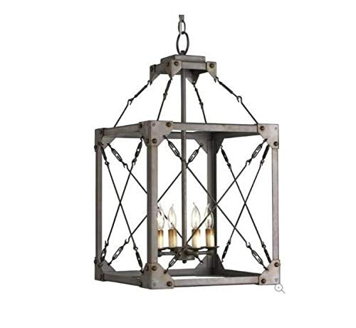 A Touch Of Design - LOFT197 - Four Light Pendant - Jordan - Galvanized Metal