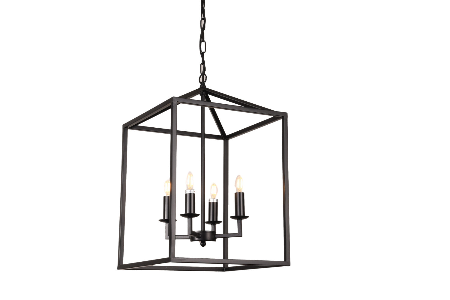 A Touch Of Design - WTY465 - Four Light Pendant - Worthington - Black