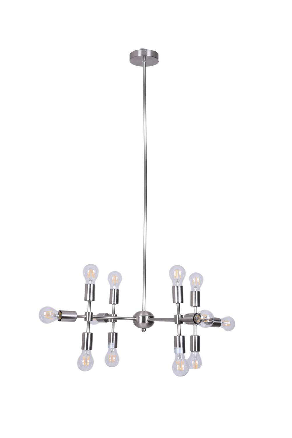 A Touch Of Design - WTY487 - 12 Light Chandelier - Xena - Gunmetal