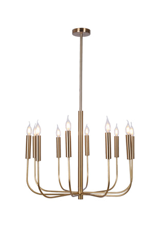 A Touch Of Design - WTY499 - 12 Light Chandelier - Raya - Gold