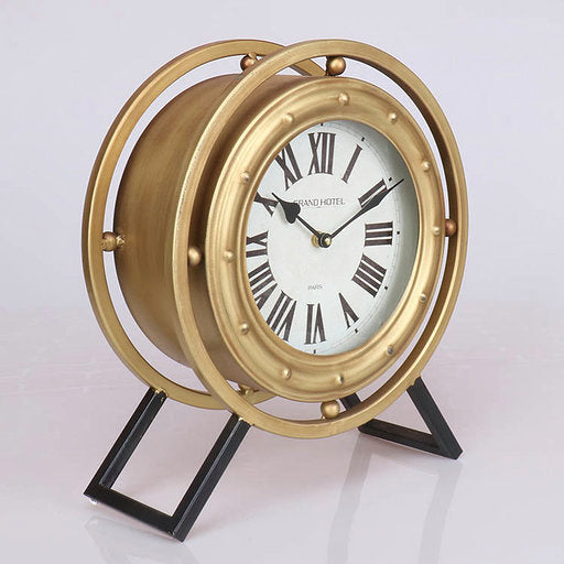 A Touch Of Design - TC1062961 - Table Clock - Levi - Black/Gold