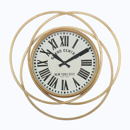 A Touch Of Design - WC1062985 - Wall Clock - Kensington - Gold