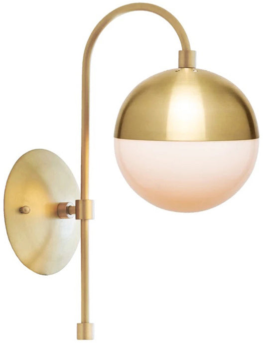 A Touch Of Design - WL1012442 - One Light Wall Sconce - Klara - Brass/Opal Glass