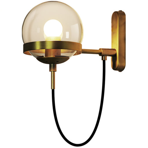 A Touch Of Design - WL1016115 - One Light Wall Sconce - Colby - Brass/Cognac Glass