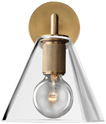 A Touch Of Design - WL1016184 - One Light Wall Sconce - La Salle - Matte Brass/Cognac