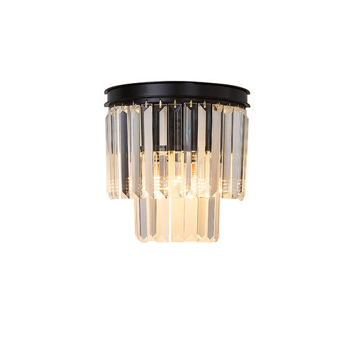 A Touch Of Design - WL1016306 - One Light Wall Sconce - Giselle - Black/Clear